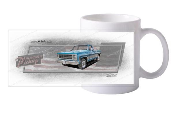 Keramiktasse mit Motiv von Pickup KTaPu2020-4
